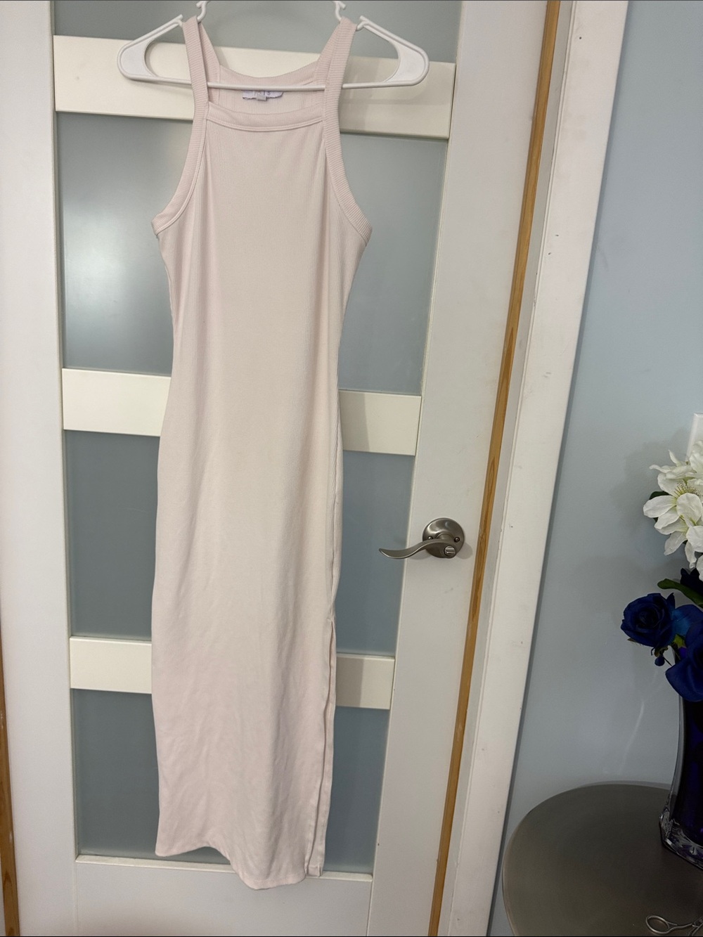 iris Soft Blush Racerback Maxi Dress